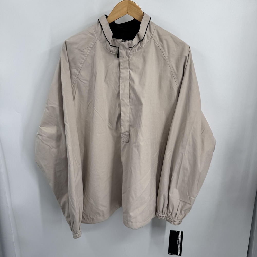 WP Golf‎ Jacket Mens XL Stone Pullover Windbreaker Weatherproof Lightweight